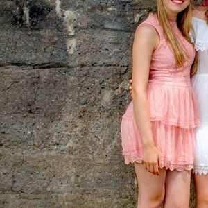 Blush/pink beauty and the beast dress